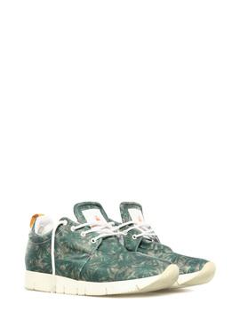 Sneakers Leather Crown green