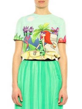 T-Shirt Moschino Cheap And Chic mint green