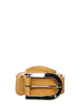 Belt Orciani mustard yellow