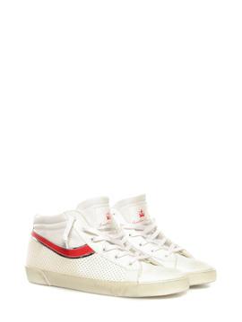 Sneakers Leather Crown white