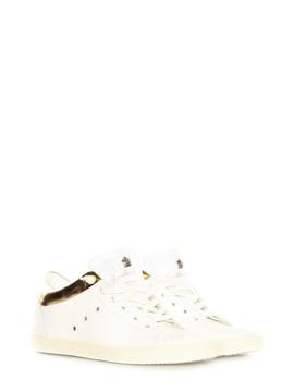 Sneakers Leather Crown white