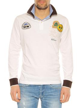 Long sleeve Polo “Benz“ Luis Trenker white