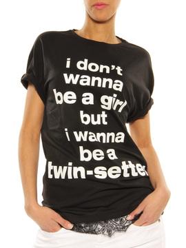 T-Shirt Twin-Set black