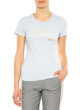 T-Shirt “Willkommen“ Luis Trenker light blue