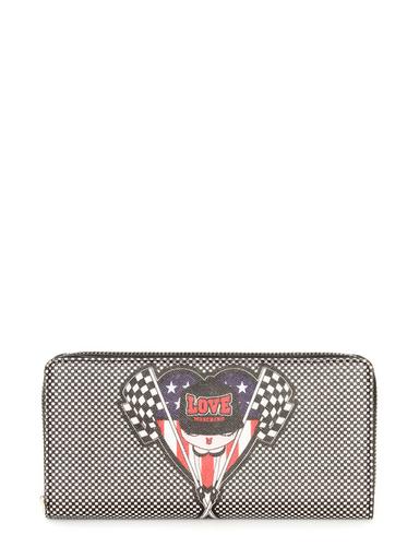 Wallet Moschino Love black-white