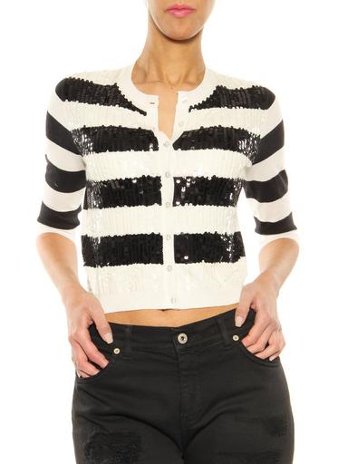 Cardigan Pinko black-white