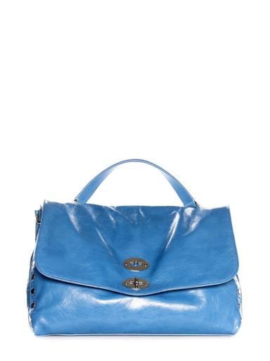 Bag “Postina“ medium Zanellato blue