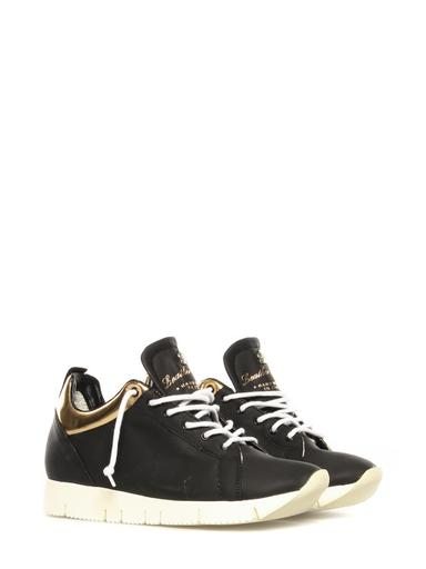 Sneakers Leather Crown black