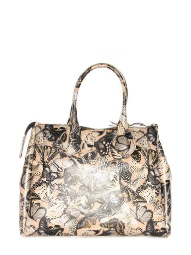 Bag large GUM beige butterflies