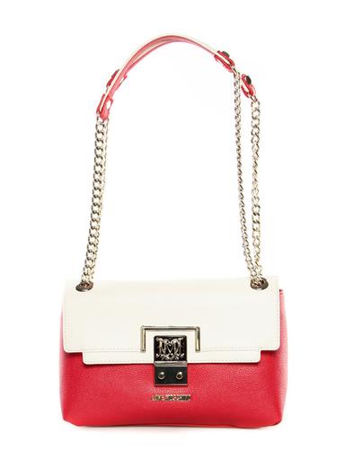 Shoulder bag Moschino Love red-white