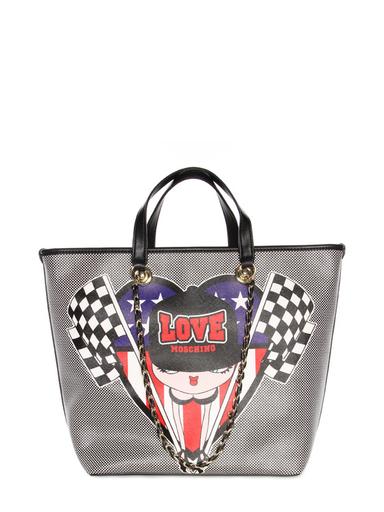 Bag Moschino Love black-white