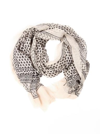 Scarf Maison Scotch rose-cream