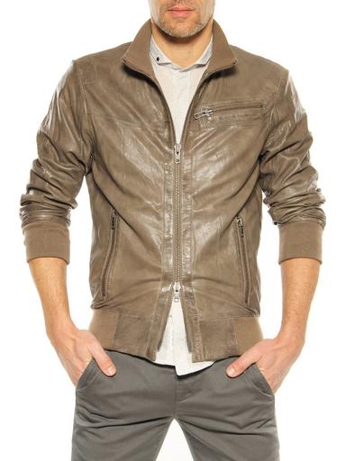 Leather jacket Bully grey