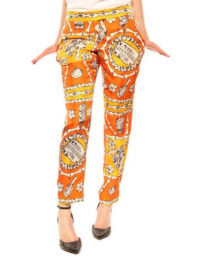 Trousers Moschino Cheap and Chic orange