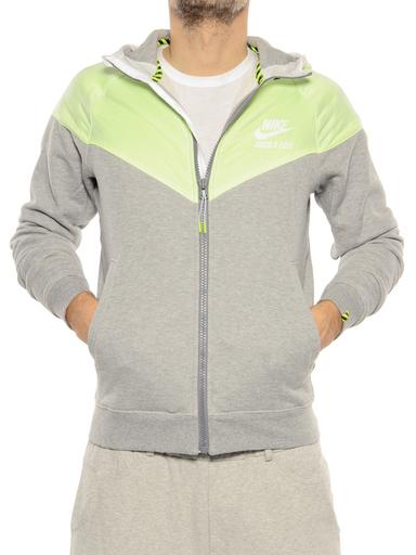 Hoodie Nike grey-yellow